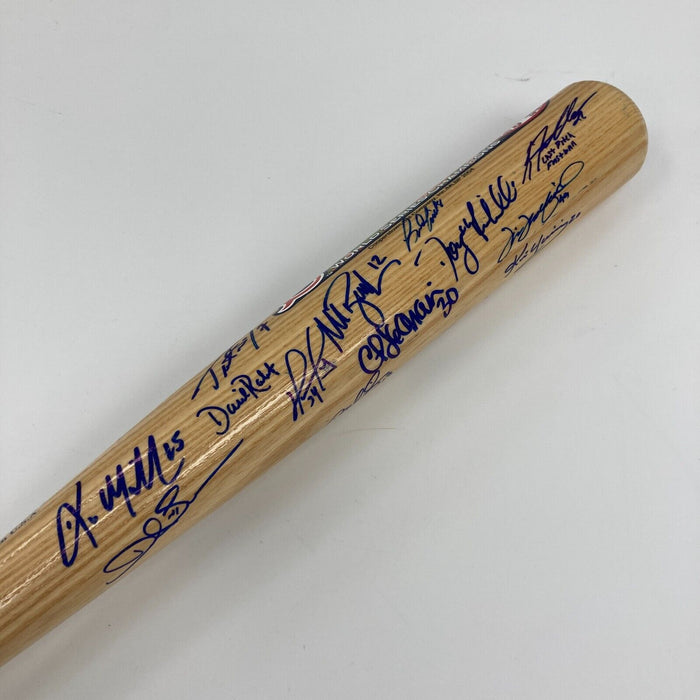 2004 Boston Red Sox World Series Champs Team Signed Baseball Bat JSA COA