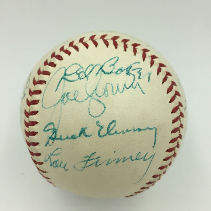 The Finest 1940 All Star Game Team Signed Baseball Jimmie Foxx Joe DiMaggio JSA