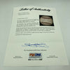 Beautiful Jim Hegan Signed 1950's American League Harridge Baseball PSA DNA COA