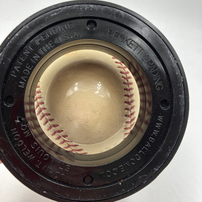Joe Dimaggio Signed 1960's American League Joe Cronin Baseball JSA Beckett
