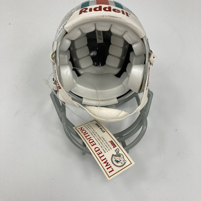 1972 Miami Dolphins Multi Signed Riddell Mini Football Helmet JSA COA