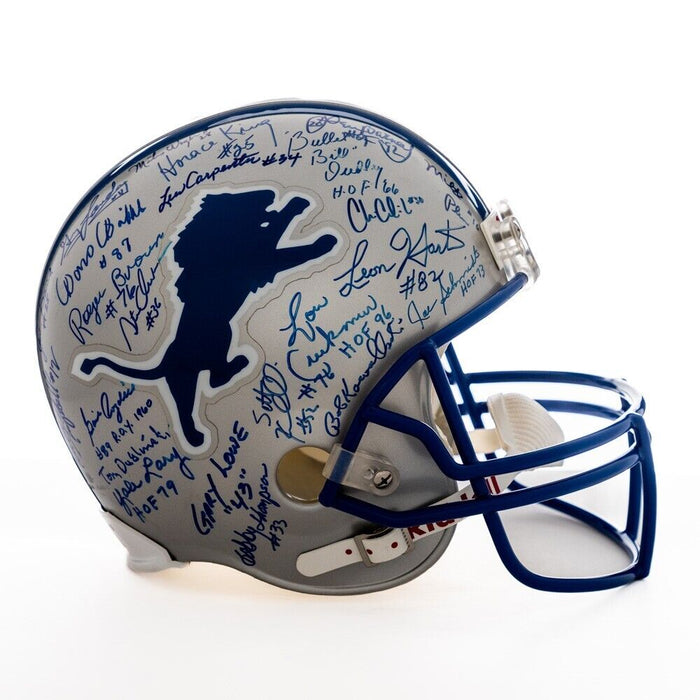 Detroit Lions Legends Multi Signed Full Size Helmet 44 Signatures! PSA DNA COA