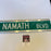 Joe Namath Signed 6x30 Street Sign Joe Namath BLVD JSA COA