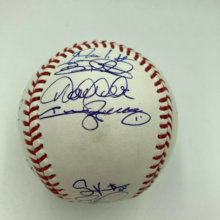 Derek Jeter Chipper Jones 2009 WBC Team USA Team Signed Baseball Beckett COA