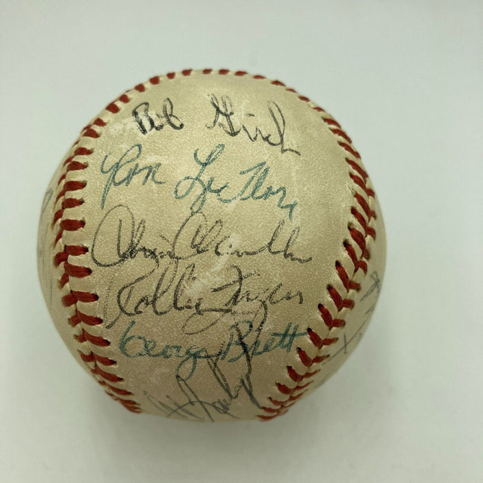 1976 All Star Game Team Signed Baseball With Thurman Munson JSA COA