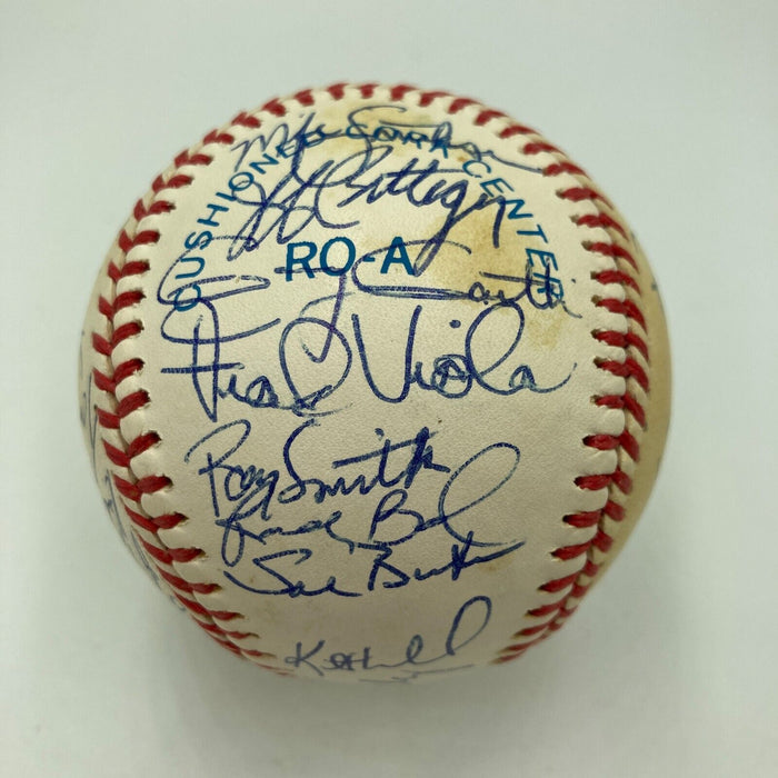 1987 Minnesota Twins World Series Champs Team Signed Baseball JSA COA