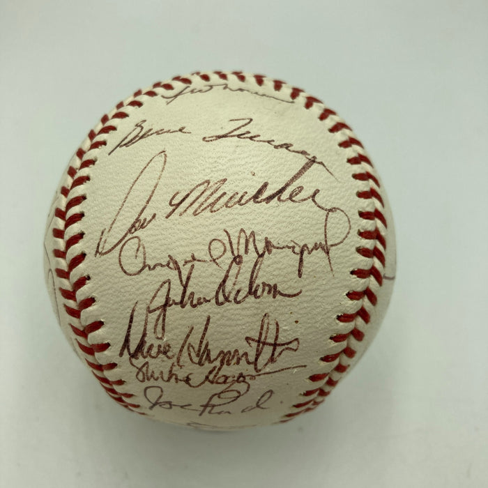 1972 Oakland A's Athletics World Series Champs Team Signed Baseball JSA COA