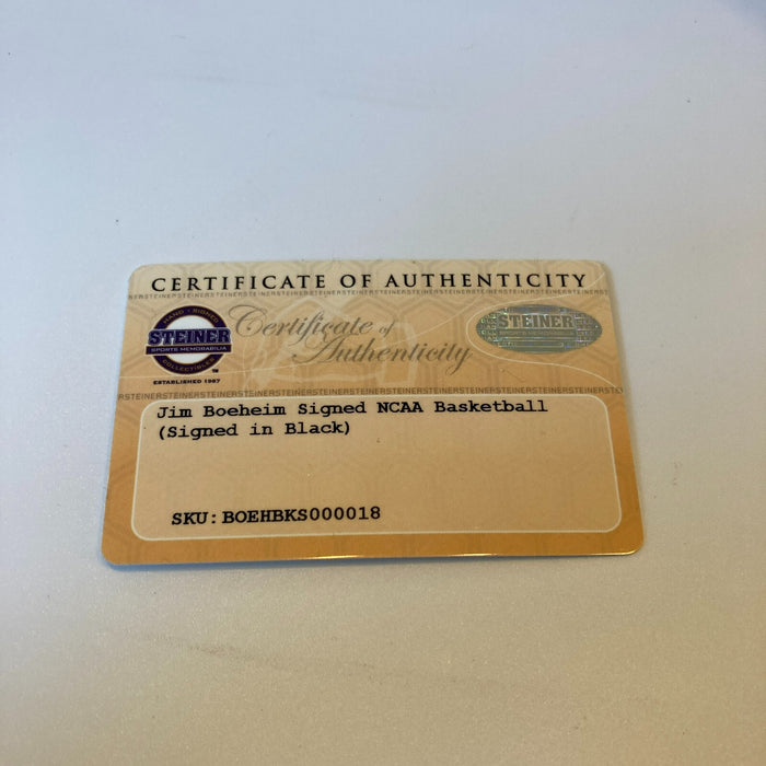 Jim Boeheim Signed Wilson NCAA Basketball Steiner COA