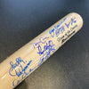 Beautiful 1999 Yankees World Series Champs Team Signed Bat Derek Jeter Steiner