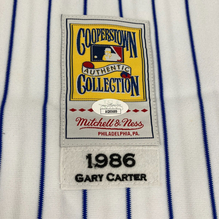 Gary Carter Signed 1986 New York Mets Mitchell & Ness Jersey JSA COA