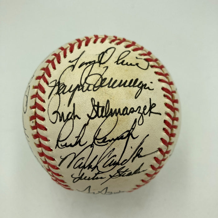 1987 Minnesota Twins World Series Champs Team Signed W.S. Baseball JSA COA