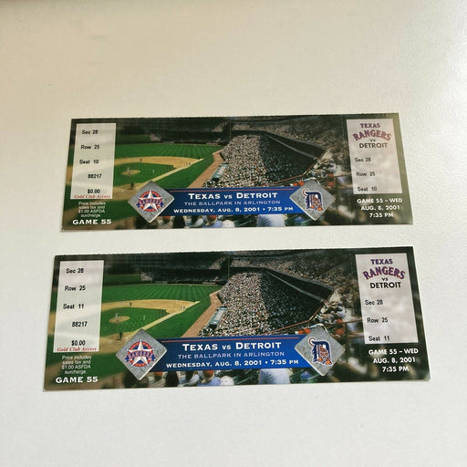 (2) Joaquim Benoit MLB Debut First Game Original Ticket August 8, 2001