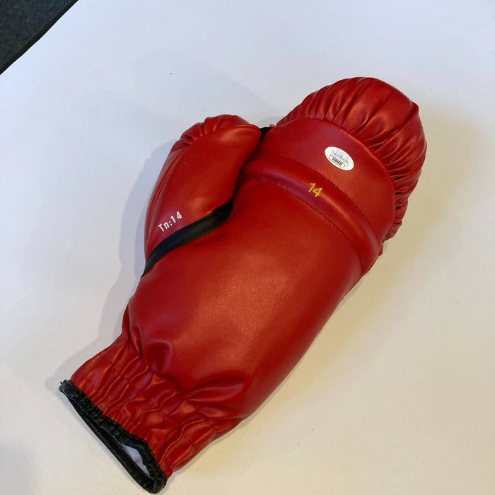 Marvin Hagler Ring Magazine Fighter Of The Year Multi Signed Boxing Glove JSA