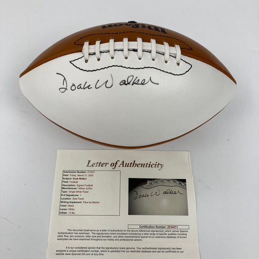 Doak Walker Signed Wilson Football JSA COA RARE