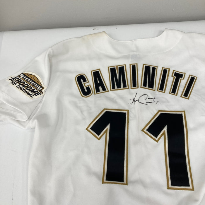 Ken Caminiti Signed 1994 Houston Astros Authentic Russell Jersey JSA COA RARE