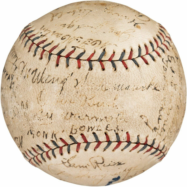 Historic 1923 Washington Senators Team Signed Baseball Walter Johnson PSA DNA