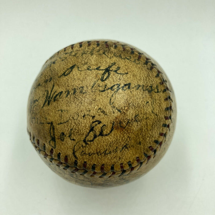 Historic 1922 Cleveland Indians Team Signed Baseball With Tris Speaker JSA COA