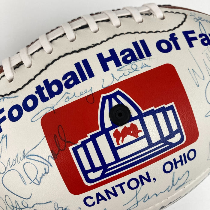 1989 HOF Induction Signed Football 45 Sigs Johnny Unitas Bart Starr Landry JSA
