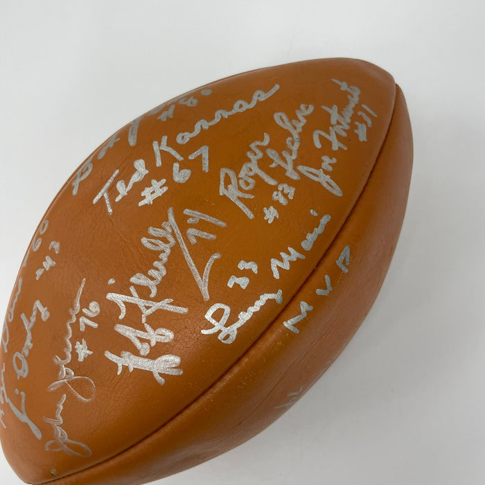 1963 Chicago Bears Super Bowl Champs Team Signed Vintage Football JSA COA