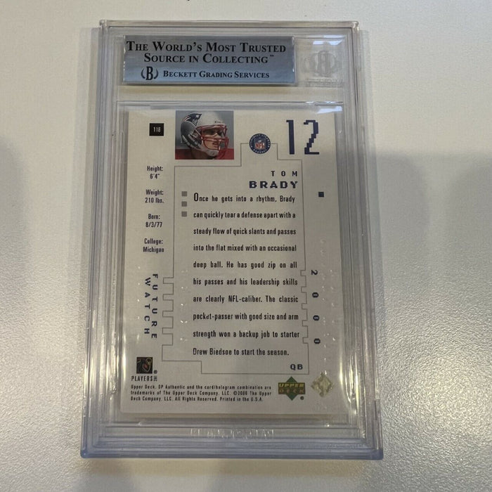 2000 SP Authentic Tom Brady RC Rookie 781/1250 BGS 9 MINT payment #2. Total price is $25k