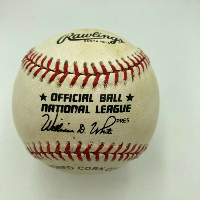 Willie Mays Signed Vintage Official National League Baseball PSA DNA COA