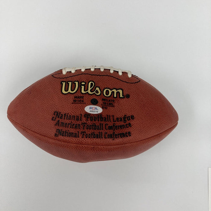 Phil Simms Signed Wilson Official NFL Game Football PSA DNA Graded 9 MINT