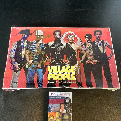 Village People Band Signed 1978 Puzzle Randy Jones Felipe Rose Alex Briley JSA