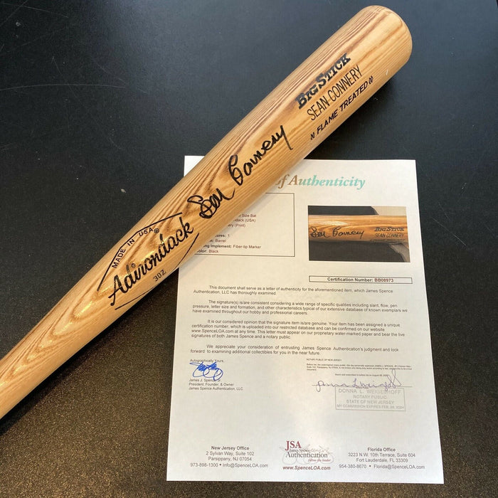 Sean Connery James Bond Signed Autographed Personal Rawlings Baseball Bat JSA