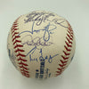 2002 New York Yankees Team Signed Baseball Derek Jeter Mariano Rivera JSA COA