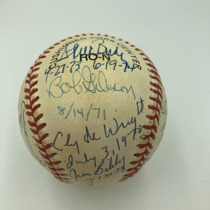 Nolan Ryan Tom Seaver Bob Gibson No Hitter Multi Signed Baseball JSA COA