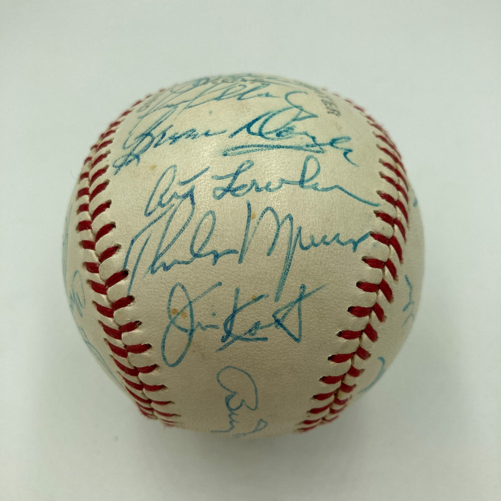 Beautiful Thurman Munson 1979 New York Yankees Team Signed Baseball PSA DNA RARE