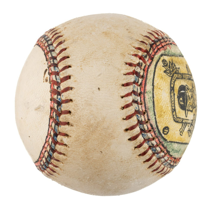 Beautiful Lloyd Waner Hand Painted George Sosnak Folk Art Signed Baseball