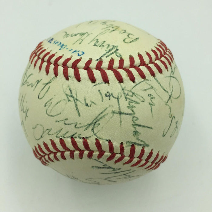 Rare 1970 Chicago Bears NFL Team Signed American League Baseball 25 Sigs JSA COA