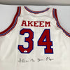 Hakeem "The Dream" Olajuwon Signed Authentic Houston Jersey JSA COA