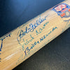 Mickey Mantle Ted Williams Willie Mays Hank Aaron HOF Multi Signed Bat JSA COA