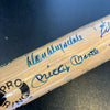 Mickey Mantle Ted Williams Willie Mays Hank Aaron HOF Multi Signed Bat JSA COA