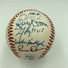 Derek Jeter Mariano Rivera Core Four Rookie 1995 Yankees Signed Baseball JSA