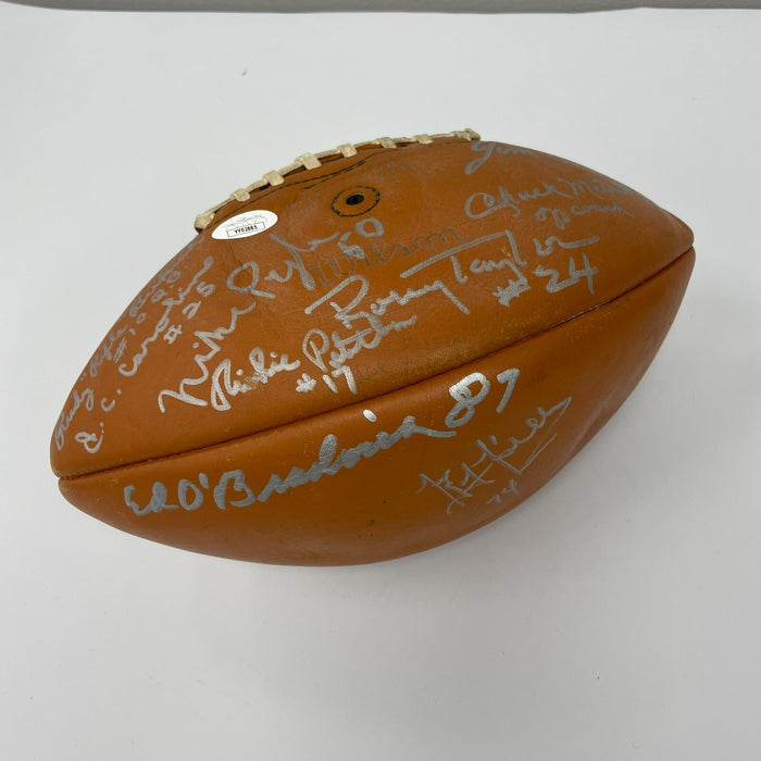 1963 Chicago Bears Super Bowl Champs Team Signed Vintage Football JSA COA