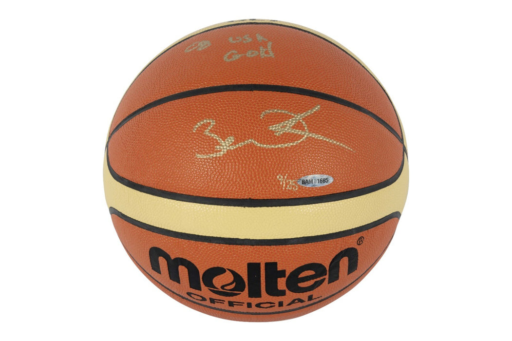 Dwyane Wade "2008 USA Gold" Signed Official Olympics FIBA Basketball UDA COA