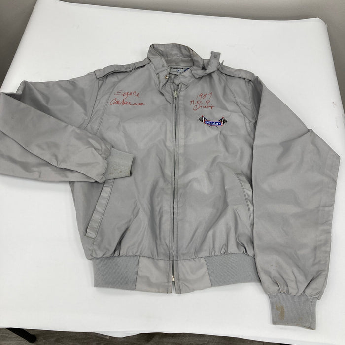 Dale Earnhardt Sr. Richard Petty NASCAR Legends Multi Signed 1987 Jacket JSA COA
