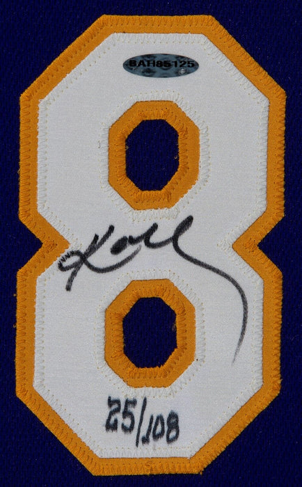 Kobe Bryant 3 Signed NBA Finals Los Angeles Lakers Jerseys Display UDA & Beckett