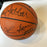 Wilt Chamberlain Kareem Abdul-Jabbar Dr J. Magic Johnson Signed Basketball BAS