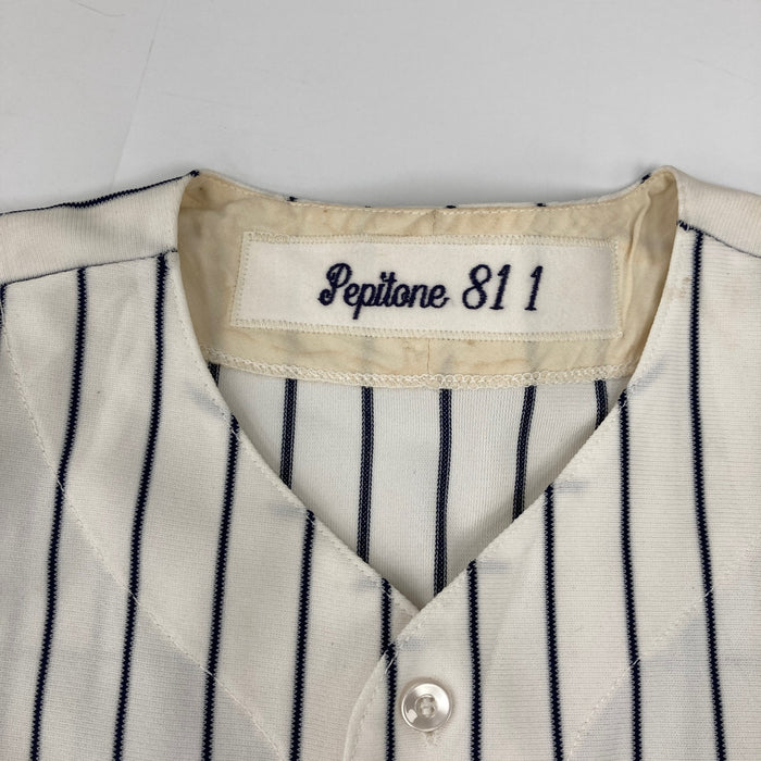 Joe Pepitone Signed 1981 Game Used New York Yankees Jersey Beckett Certified