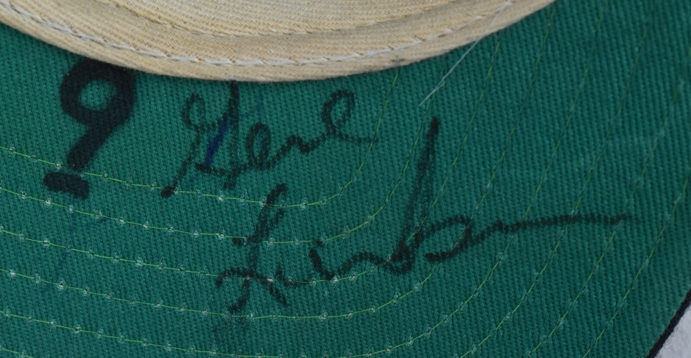 Gene Larkin Minnesota Twins Batting Practice Used & Autographed Hat With COA