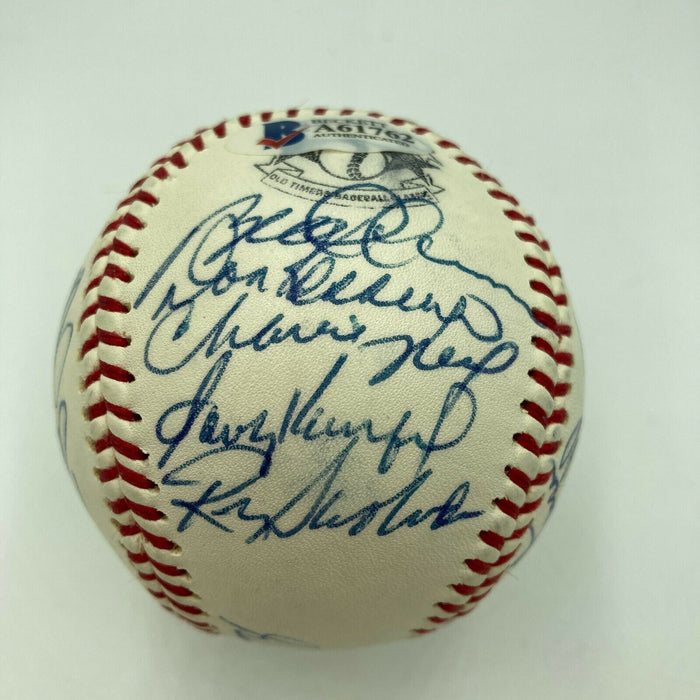 Sandy Koufax Tom Seaver Signed Cracker Jack Old Timers Game Baseball Beckett COA