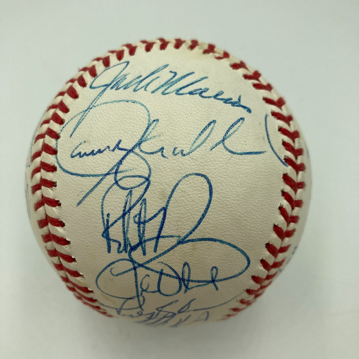 1992 Toronto Blue Jays World Series Champs Team Signed Baseball JSA COA