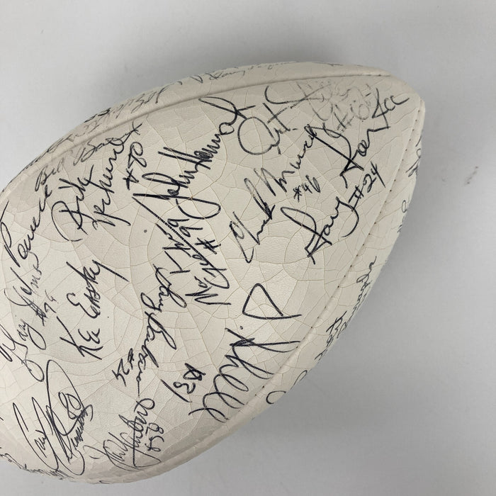 1983 AFC Pro Bowl Team Signed Official Wilson Football 50 Sigs JSA COA