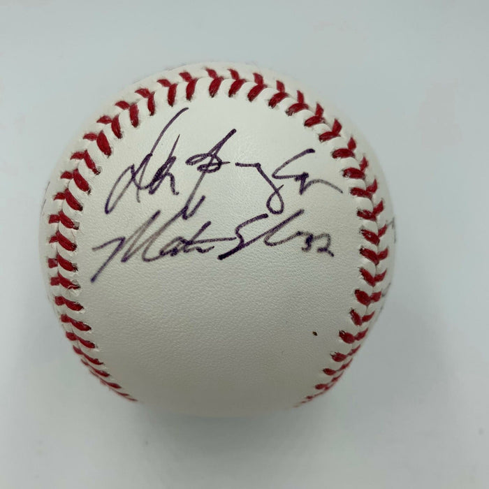 Mike Trout & Albert Pujols 2014 Los Angeles Angels Team Signed MLB Baseball JSA