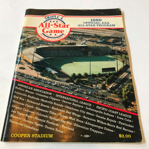 1989 Triple A All Star Game Multi Signed Program