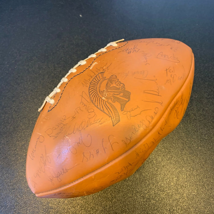 1978 USC Trojans Team Signed Wilson Game Model Football 75+ Sigs With JSA COA